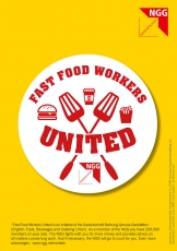 NGG-Flyer Fast Food Workers United (6 Sprachen)