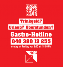 Aufkleber: Gastro-Hotline