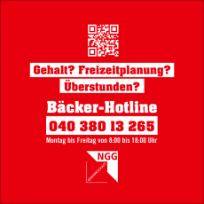 Aufkleber: Bcker-Hotline