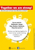 NGG-Flyer Fast Food Workers United (Englisch)